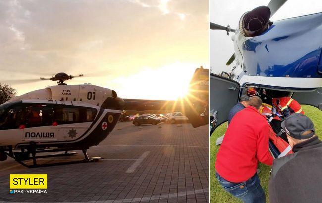 В больницу Львова эвакуировали на медицинском вертолете мальчика с острым инсультом