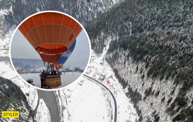 Львів'яни на повітряній кулі облетіли Карпати і потрапили в Книгу рекордів України (відео)