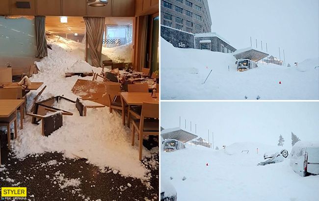 Снежная лавина накрыла отель в горах: есть пострадавшие