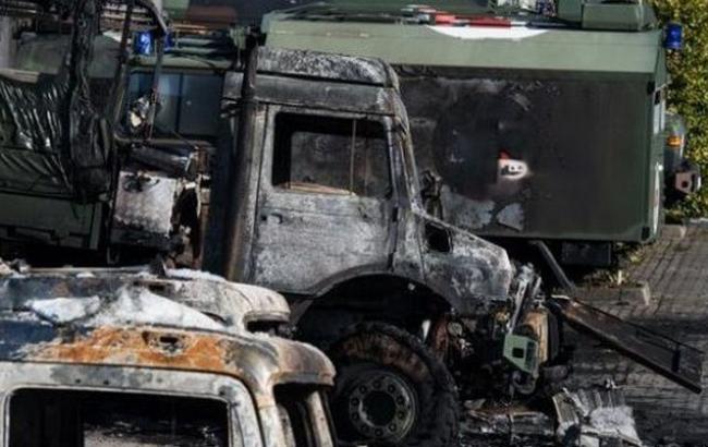 На території однієї з фірм Бремена згоріли 15 вантажівок бундесверу