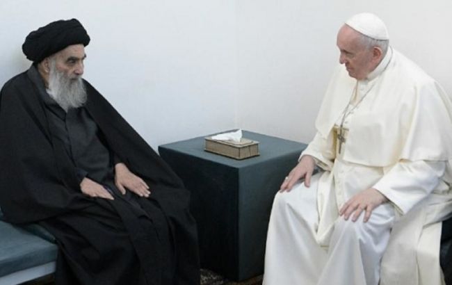Папа Франциск встретился с великим аятоллой Ирака