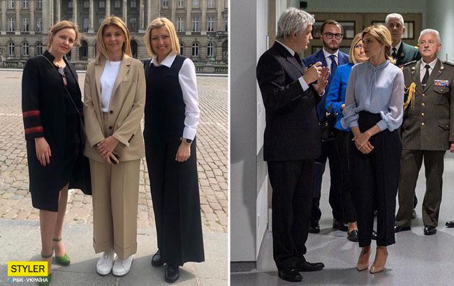 Сменила кеды на туфли: новый образ Зеленской в Брюсселе