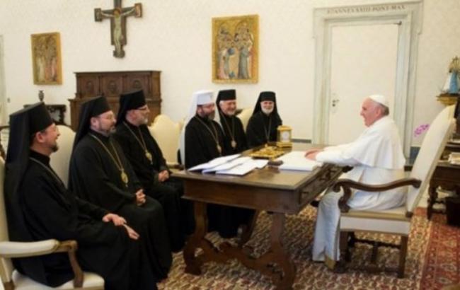 Представители УГКЦ поговорили о российской агрессии с Папой Римским