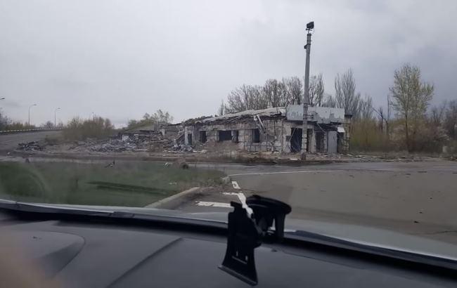 "Русский мир во всей красе": состояние территории вблизи Донецкого аэропорта (видео)