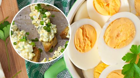 Яичный салат на гренках: идеальная закуска, когда гости уже на пороге