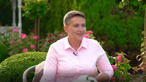 Савченко впервые дала интервью российскому каналу к годовщине правления Зеленского