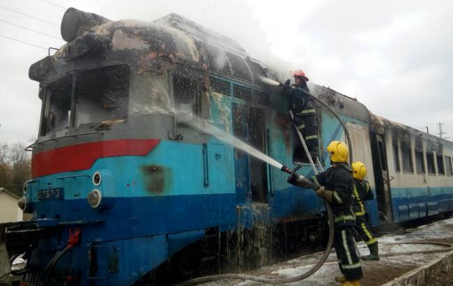 В Ровенской области горел пассажирский поезд