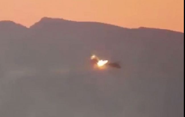 З'явилося відео знищення гелікоптера з росіянами в Сирії