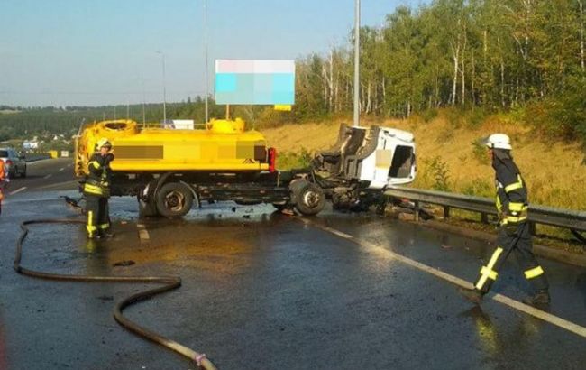Под Киевом осложнено движение транспорта