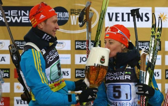 Биатлон: Украинцы Семеренко и Семенов выиграли Рождественскую гонку