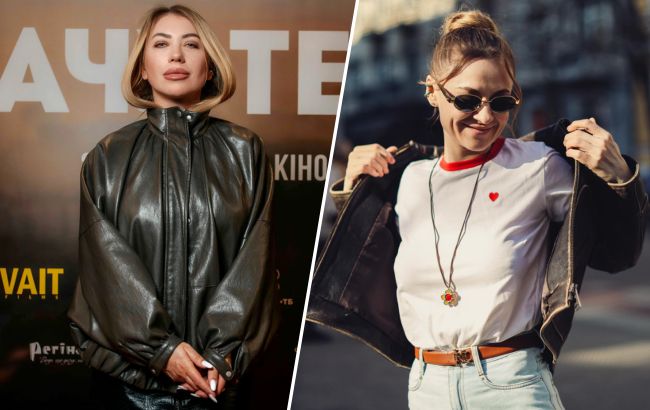 "Кожанки", которые никогда не выйдут из моды: как их носят Юла и Ольга Мартыновская