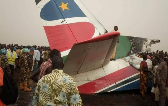 Катастрофа літака в Південному Судані: всі пасажири вижили