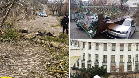 Разрушительный ураган в Украине: непогода наделала беды во многих регионах