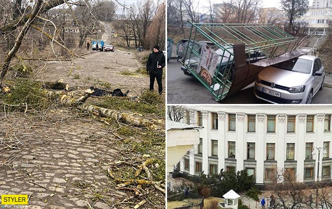 Разрушительный ураган в Украине: непогода наделала беды во многих регионах