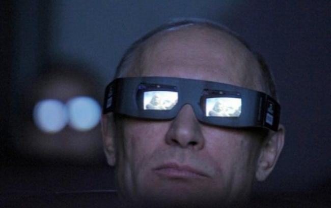 В сети появилась карикатура на Путина в кинотеатре
