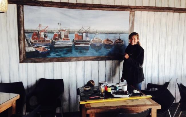 Украинская художница произвела фурор в Африке