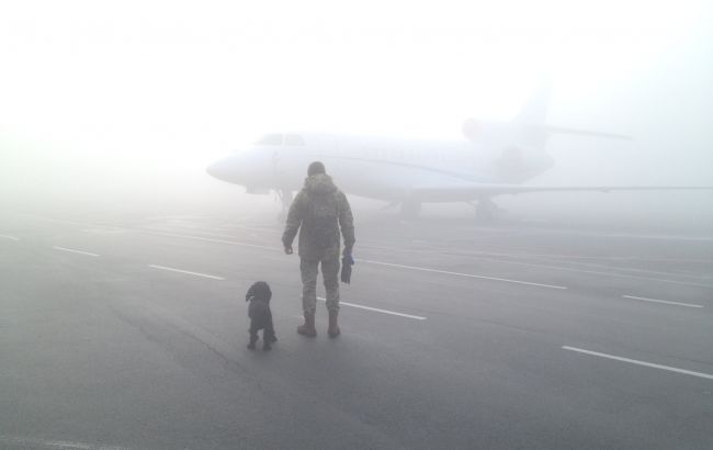 В аэропорту "Киев" из-за тумана отменили несколько рейсов