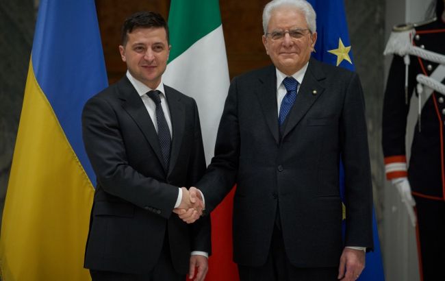 Зеленский с президентом Италии обсудили вопрос интеграции Украины в евроатлантические структуры