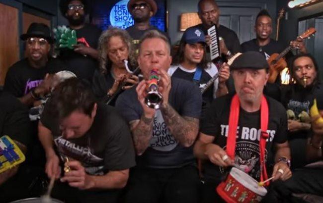Metallica зіграла всесвітньо відомий сингл на дитячих музичних інструментах