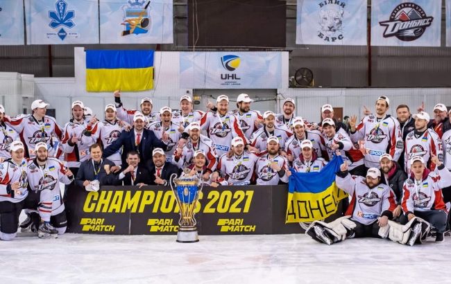 "Донбасс" стал чемпионом Украины по хоккею, одолев "Сокол" в овертайме финального матча