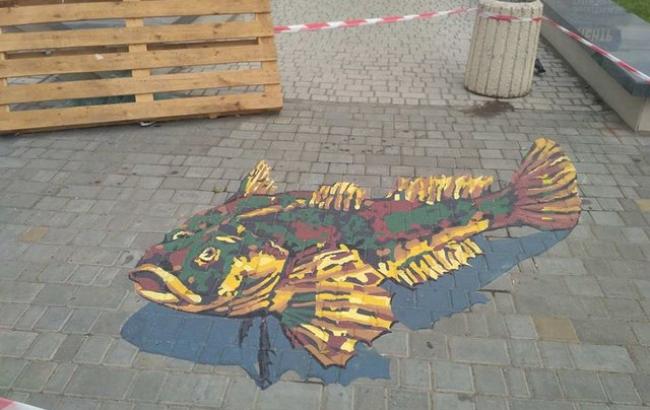 Центр Одеси прикрасили унікальним 3D-малюнком