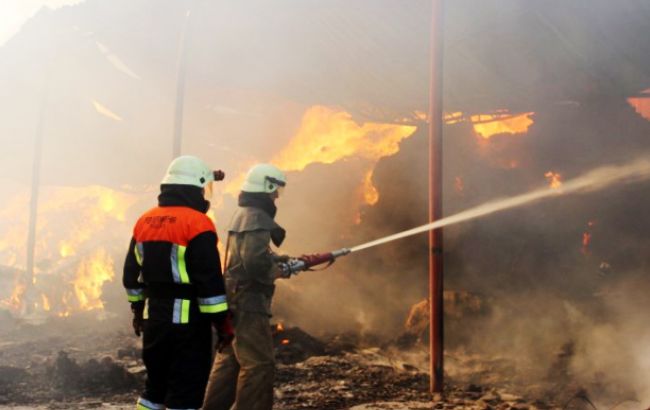 В Харькове горело здание суда