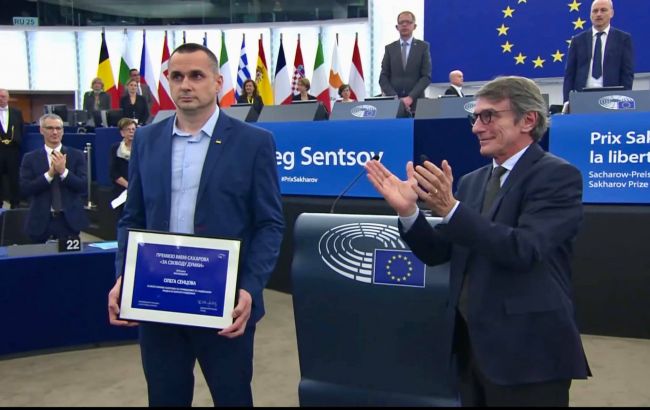 Сенцову вручили премію Сахарова в Європарламенті