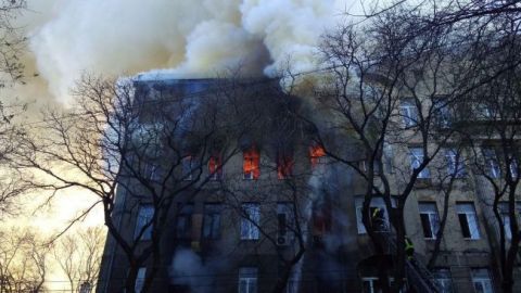 Количество пострадавших из-за пожара в Одессе увеличилось