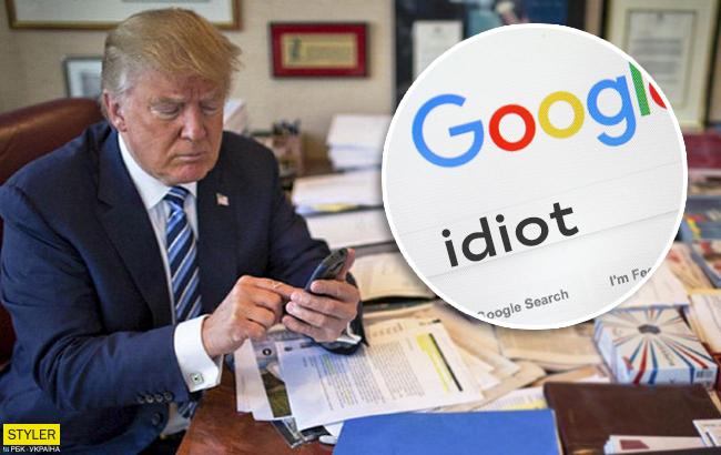 В Google объяснили, почему поисковик при запросе "идиот" показывает фото Трампа