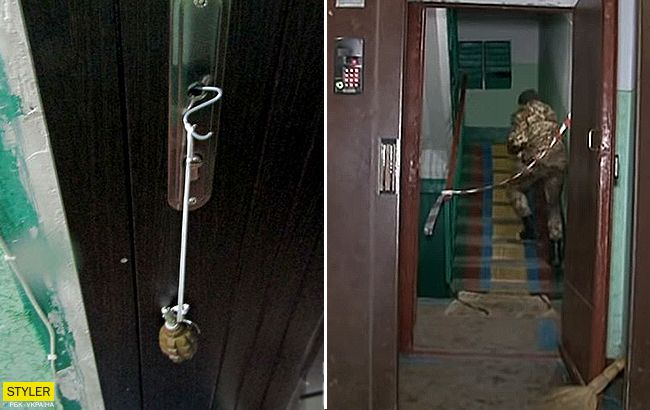 В Бердичеве на двери квартиры женщины с ребенком повесили гранату: все подробности