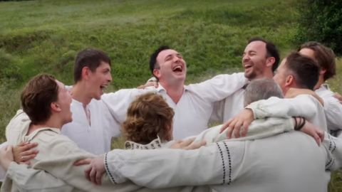 На Хортиці заспівали гімн України в козацькій версії (відео)