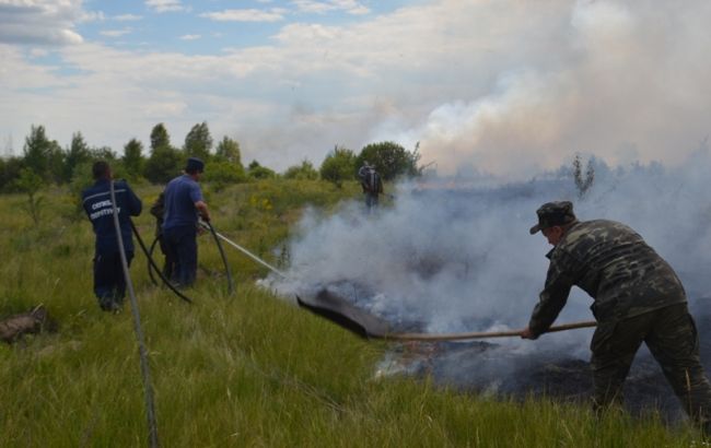 Під Чорнобилем досі горить майже 9 га торфу, - ДСНС