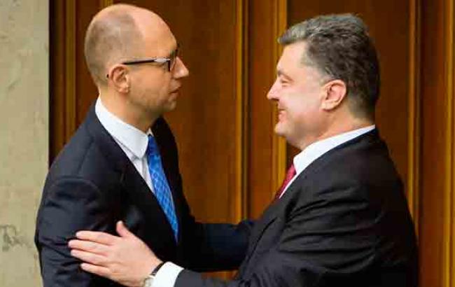 Порошенко провел встречи с Яценюком и Садовым относительно формирования коалиции