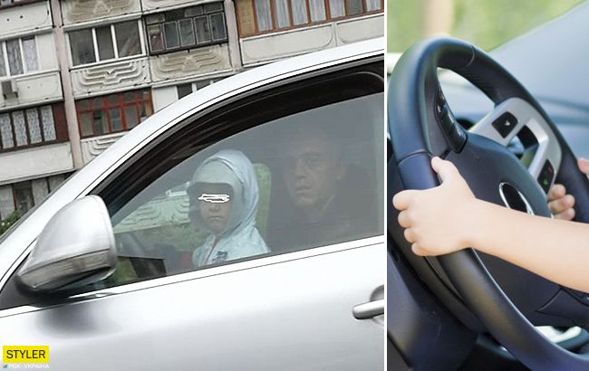 Наверное, иконка есть: сеть в шоке от ребенка за рулем машины