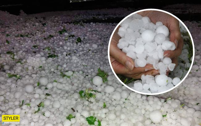 Тернопільську область накрило великим градом: побило весь урожай