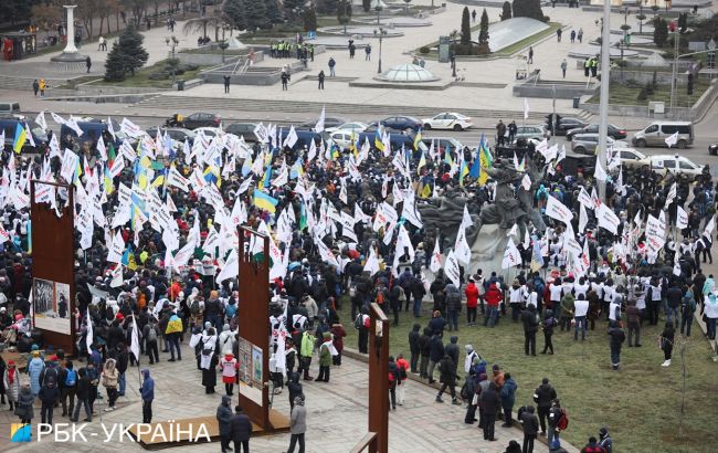 У центрі Києва проходить масштабний протест ФОПів