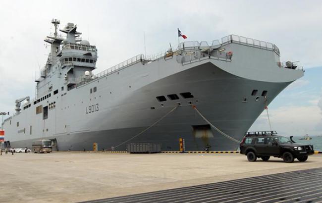 Російським морякам закрили доступ на борт "Містраля" у Франції