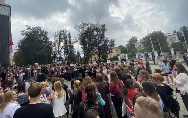 В Минске проходит акция протеста студентов, есть задержанные