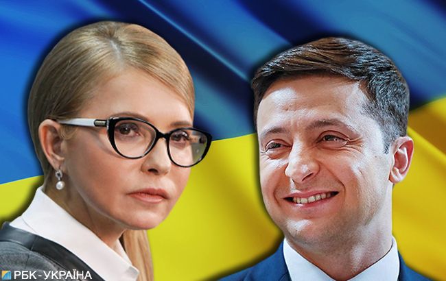 До другого туру президентських виборів виходять Зеленський та Тимошенко