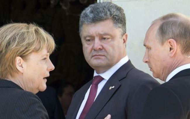 Порошенко, Путин, Меркель и Олланд сегодня проведут телефонный разговор