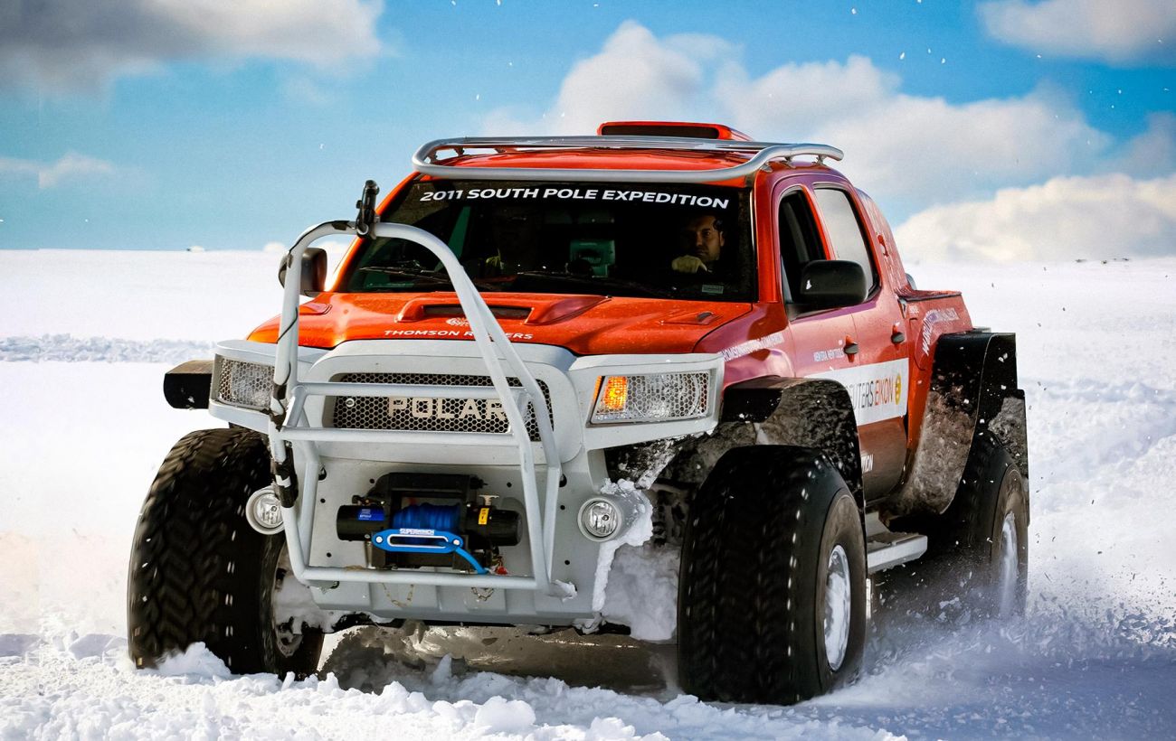До Южного полюса за 40 часов: как пикап Toyota установил мировой рекорд в Антарктиде