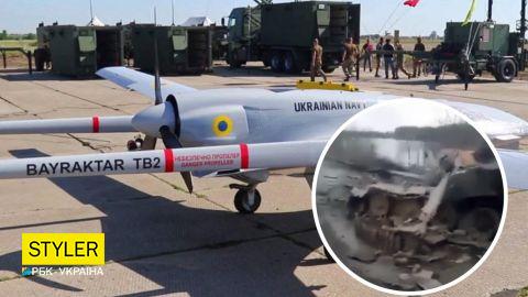 В ЗСУ показали, що залишилося від колони ворожої техніки після роботи нашого Байрактара