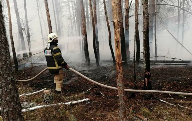 Для ліквідації пожеж у Чорнобильській зоні задіяли гелікоптери