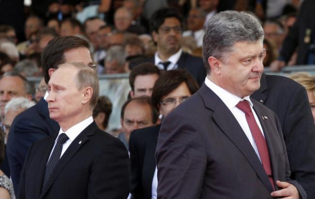 Путин не испытывает дискомфорта при общении с Порошенко
