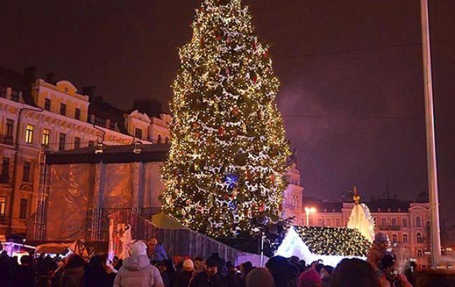 В Киеве на Новый год будет запрещено движение транспорта в районе Софийской площади