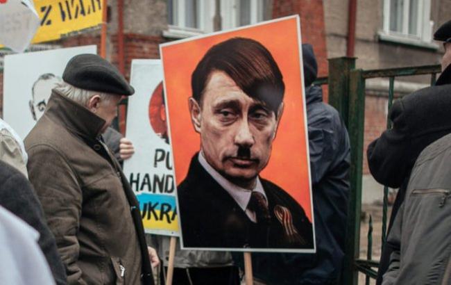 Російські телевізійники помилково назвали Путіна Гітлером. Збіг?