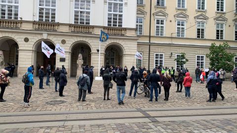 Карантин у Львові: представники бізнесу вийшли на протести