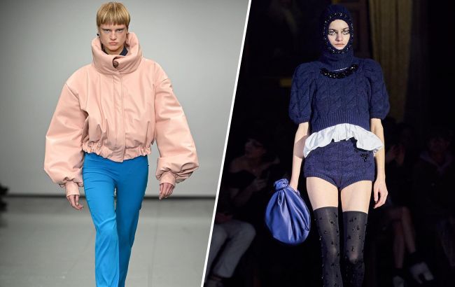 Платья с вырезами, бомберы и чулки: 5 микротрендов Недели моды в Лондоне осень-зима 2022