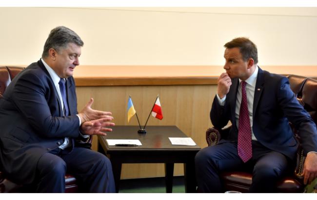 Порошенко зустрівся з Президентом Польщі Анджеєм Дудою