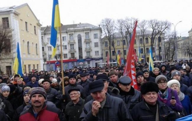 В Виннице на митинг вышли около 5 тыс. человек, - СМИ